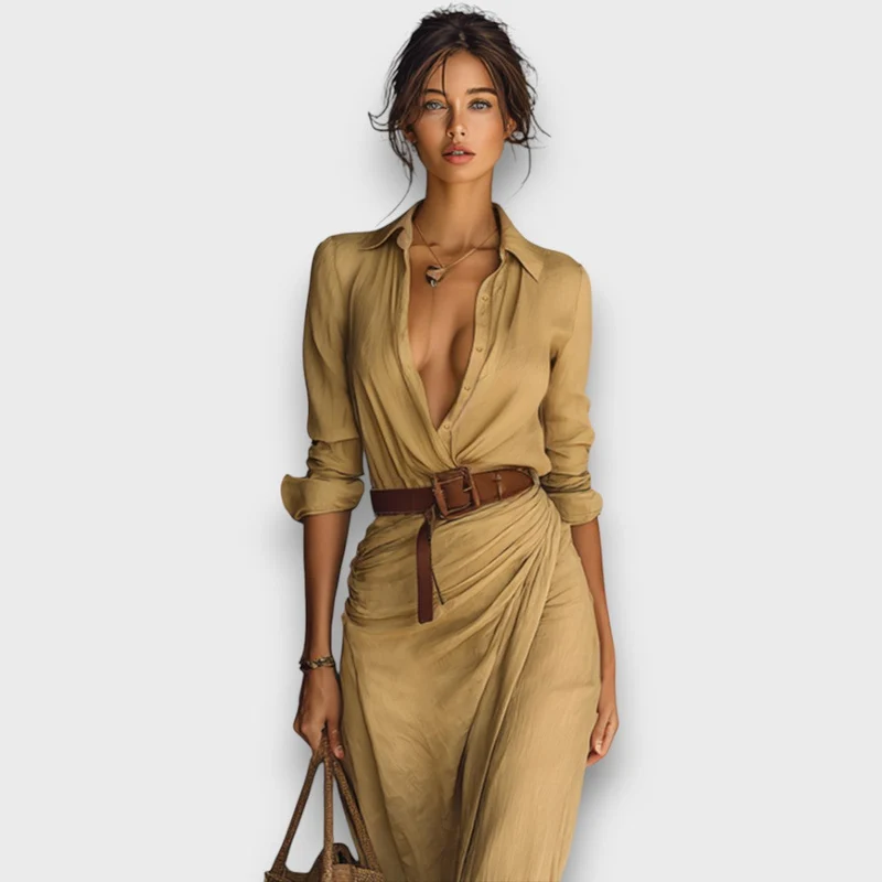 Verira – Elegantes Maxi-Wickelkleid