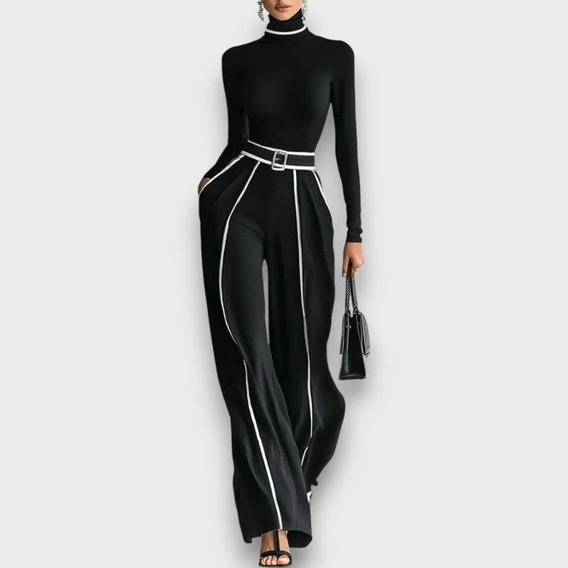 Nalira – Elegantes Zweiteiler-Set mit hohem Kragen