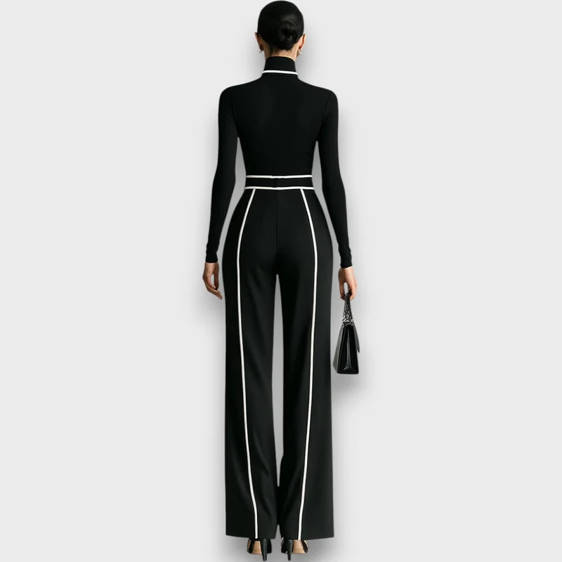 Nalira – Elegantes Zweiteiler-Set mit hohem Kragen