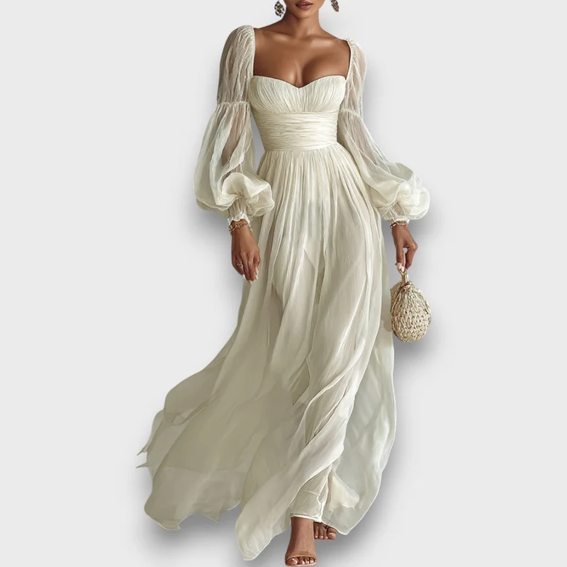 Elviana – Maxikleid mit quadratischem Ausschnitt