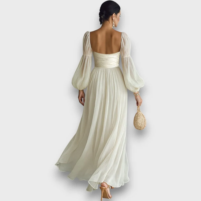 Elviana – Maxikleid mit quadratischem Ausschnitt