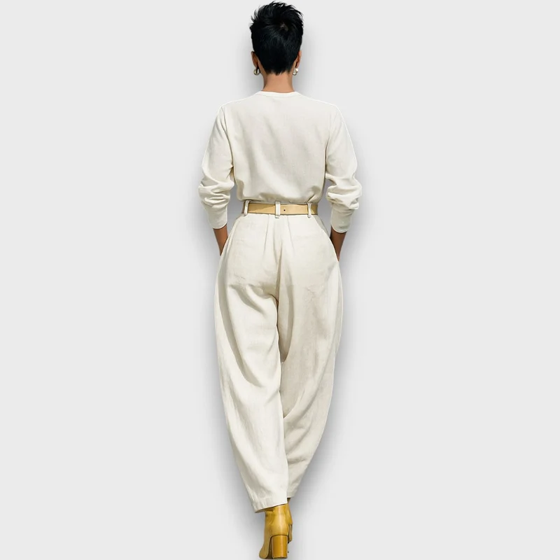 Solenne – Zweiteiliges Set mit Bluse und weiter Hose