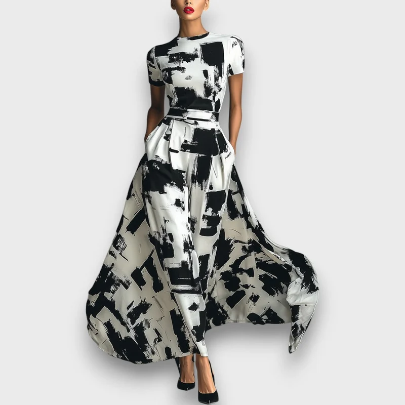 Alessira – Damenkleid mit abstraktem Print