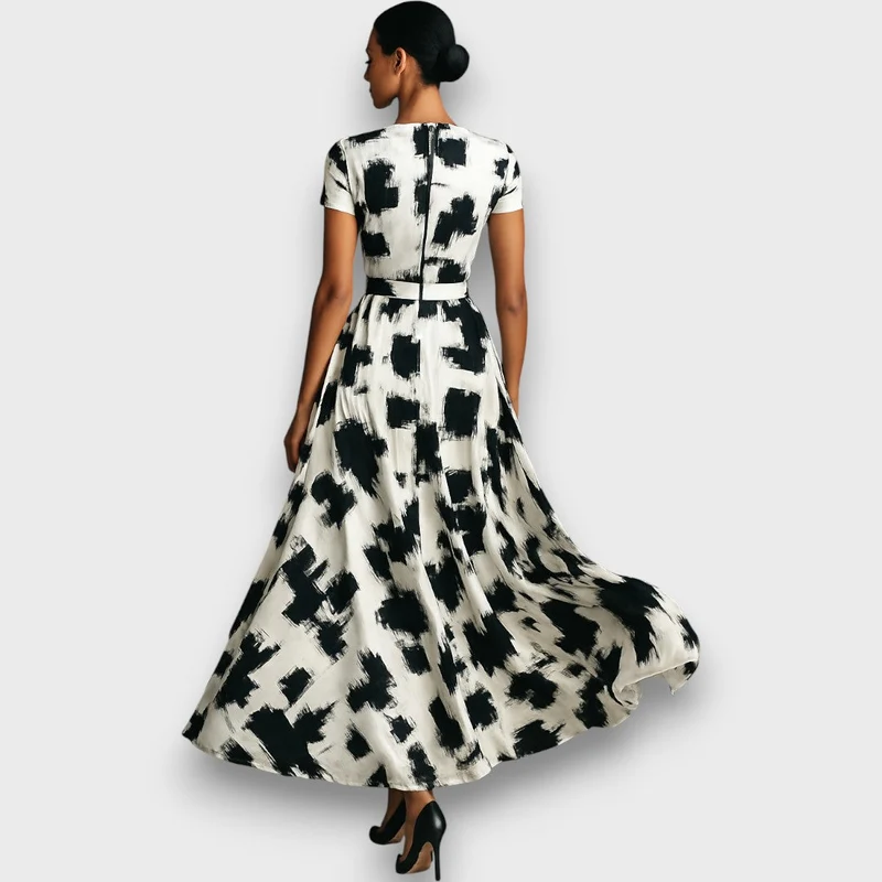 Alessira – Damenkleid mit abstraktem Print