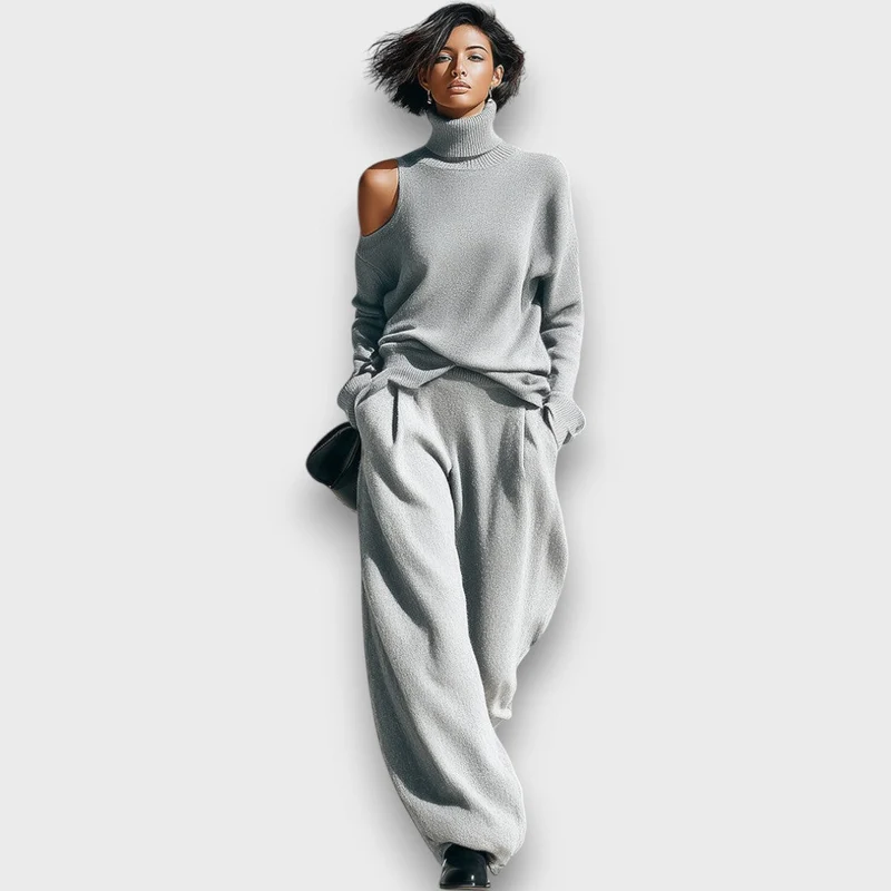 Narella – Modernes Strickset mit Cut-Out-Detail