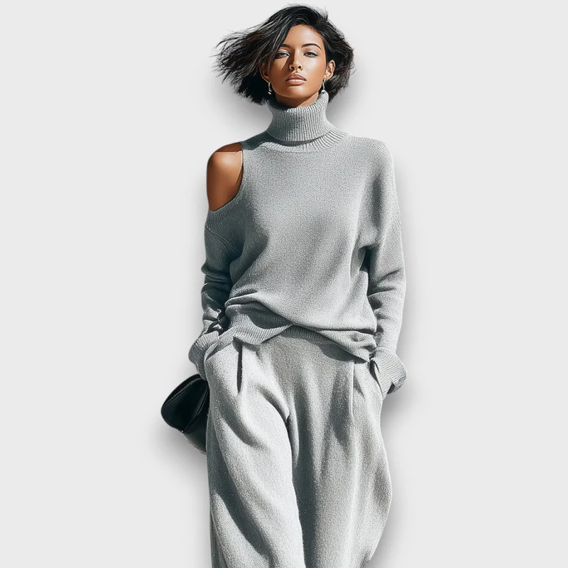 Narella – Modernes Strickset mit Cut-Out-Detail