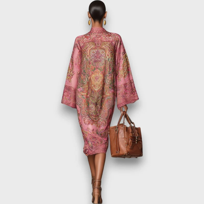 Marbelle – Lockeres Midi-Kleid mit Statement-Ärmeln