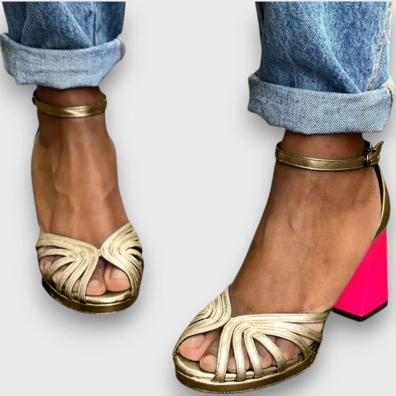 Milviana – Klassische Sandalen mit Knöchelriemen und offenen Zehen