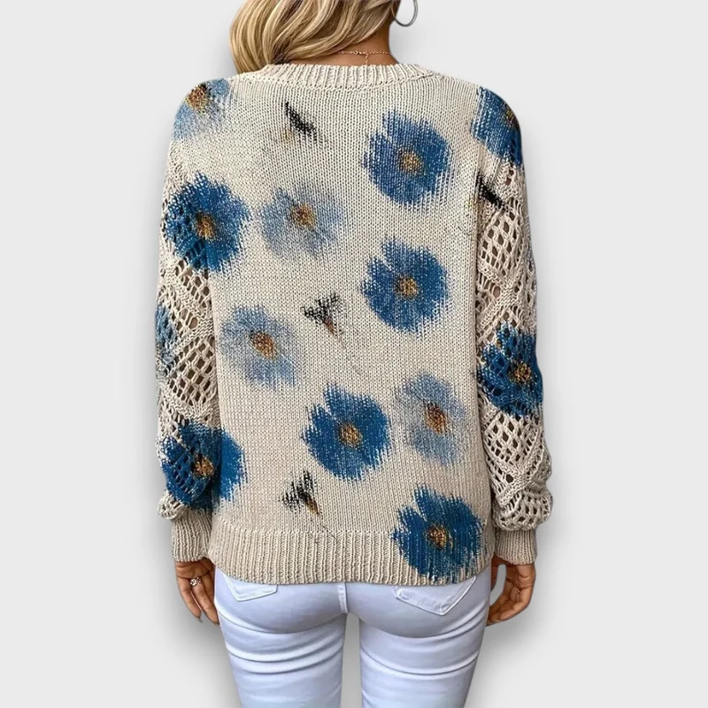 Aurelia – Eleganter Pullover mit Blumendesign