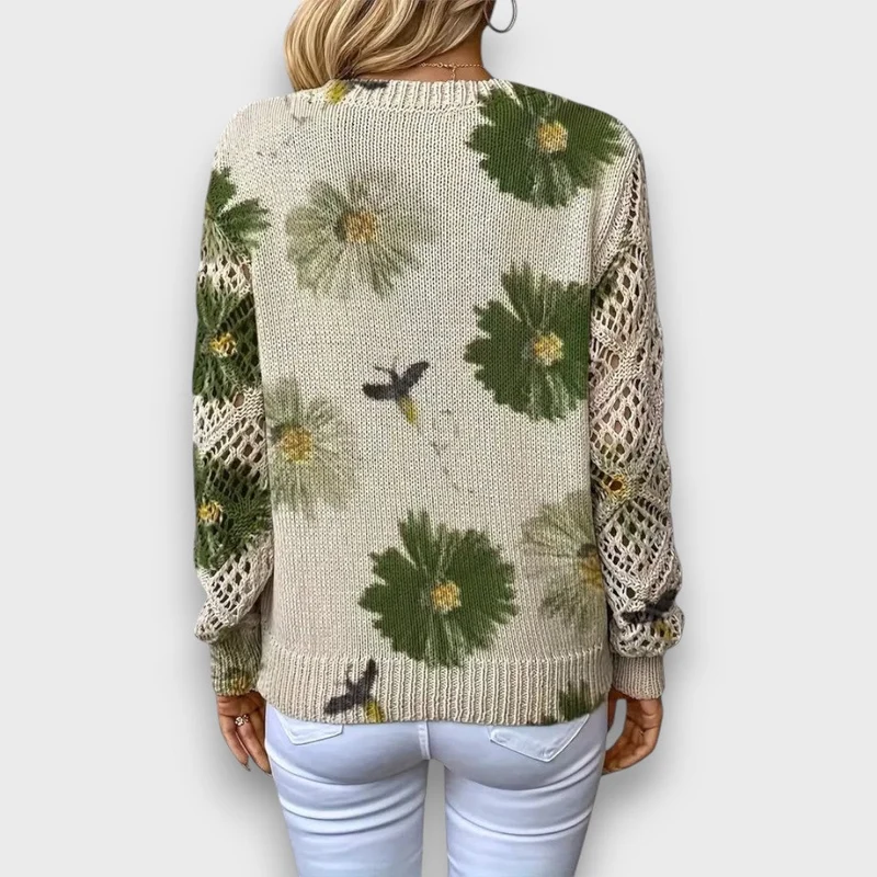 Aurelia – Eleganter Pullover mit Blumendesign