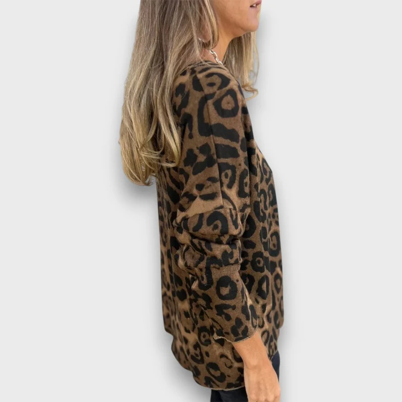 Serana – Bluse mit Leopardenmuster