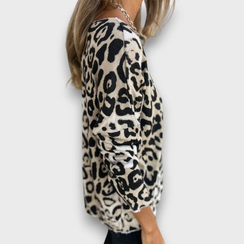 Serana – Bluse mit Leopardenmuster