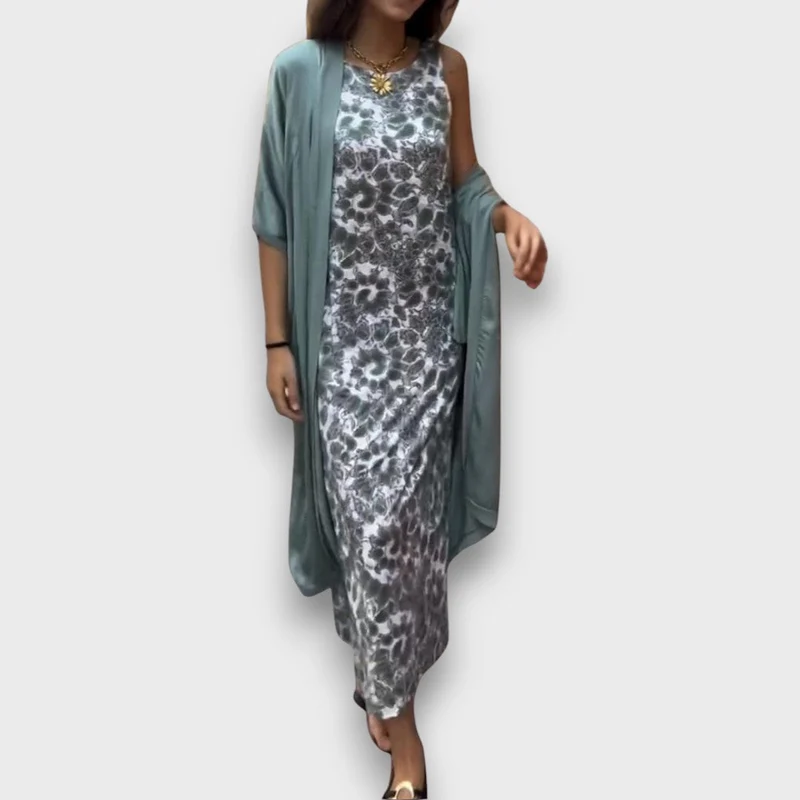 Evorie – Maxikleid mit Cardigan