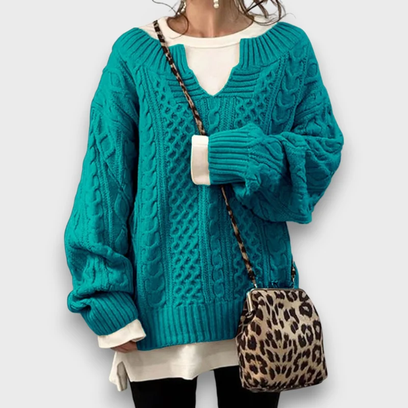 Marielle – Strickpullover mit V-Ausschnitt