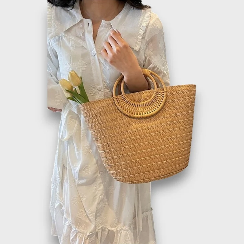 Aveline – Geflochtene Strohtasche für den Sommer