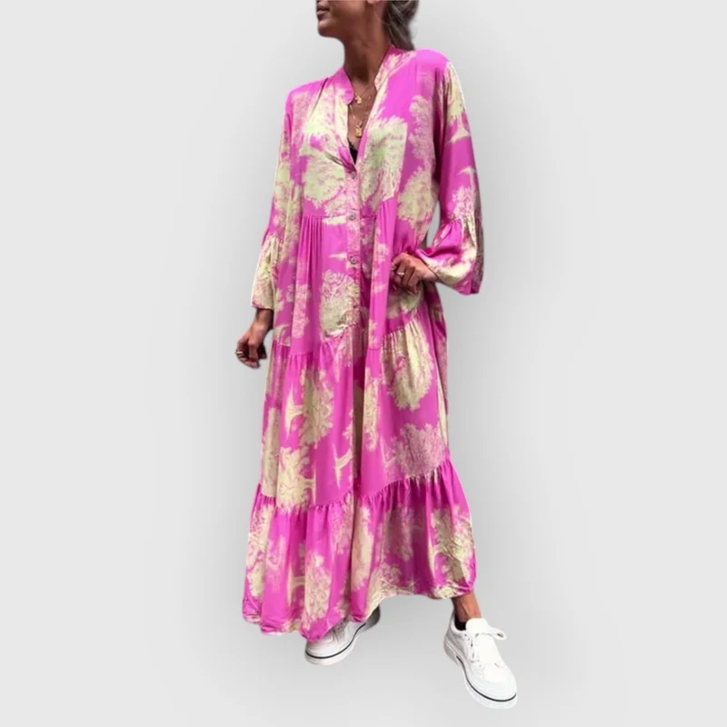 Linara – Fließendes Maxikleid