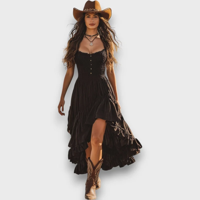 Belina – Maxikleid mit Volants