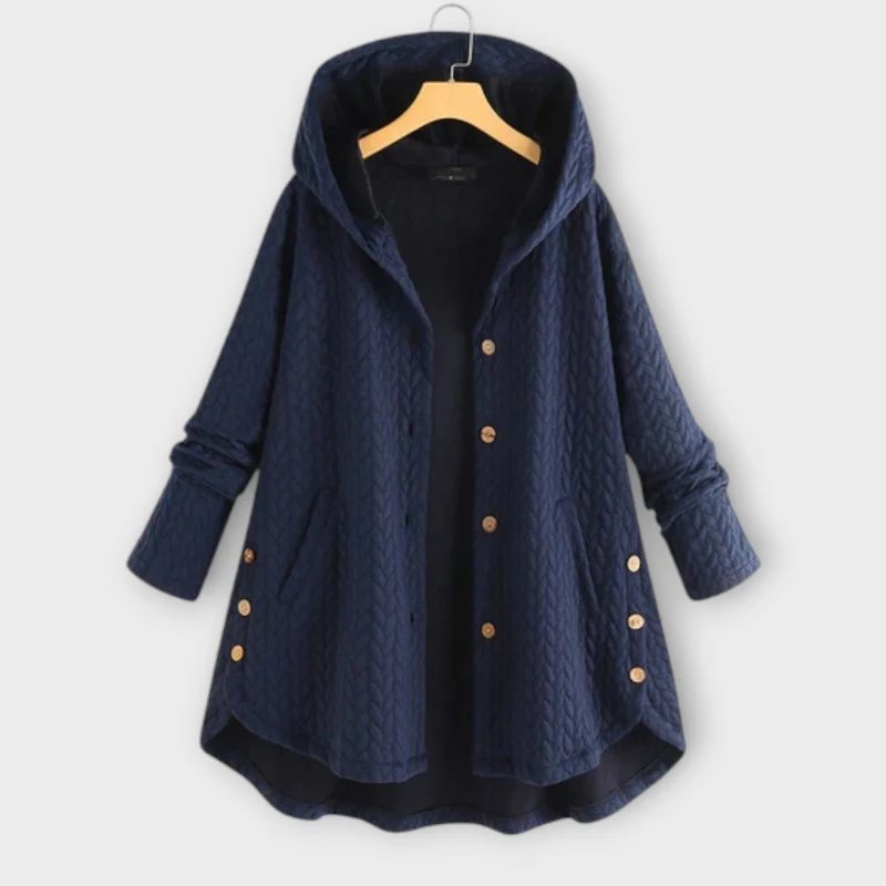 Lerina – Warme Jacke mit Knopfleiste