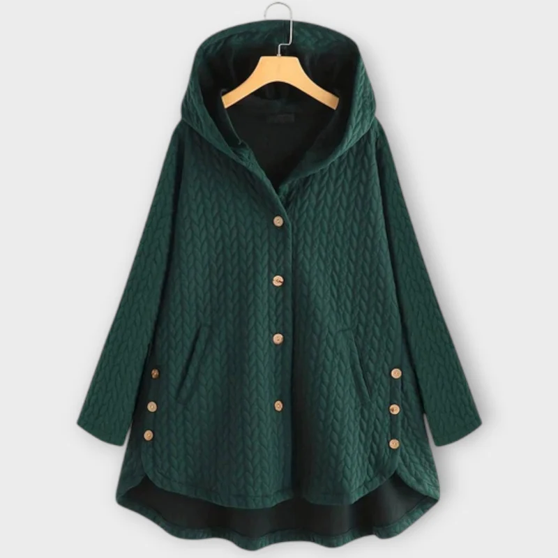 Lerina – Warme Jacke mit Knopfleiste
