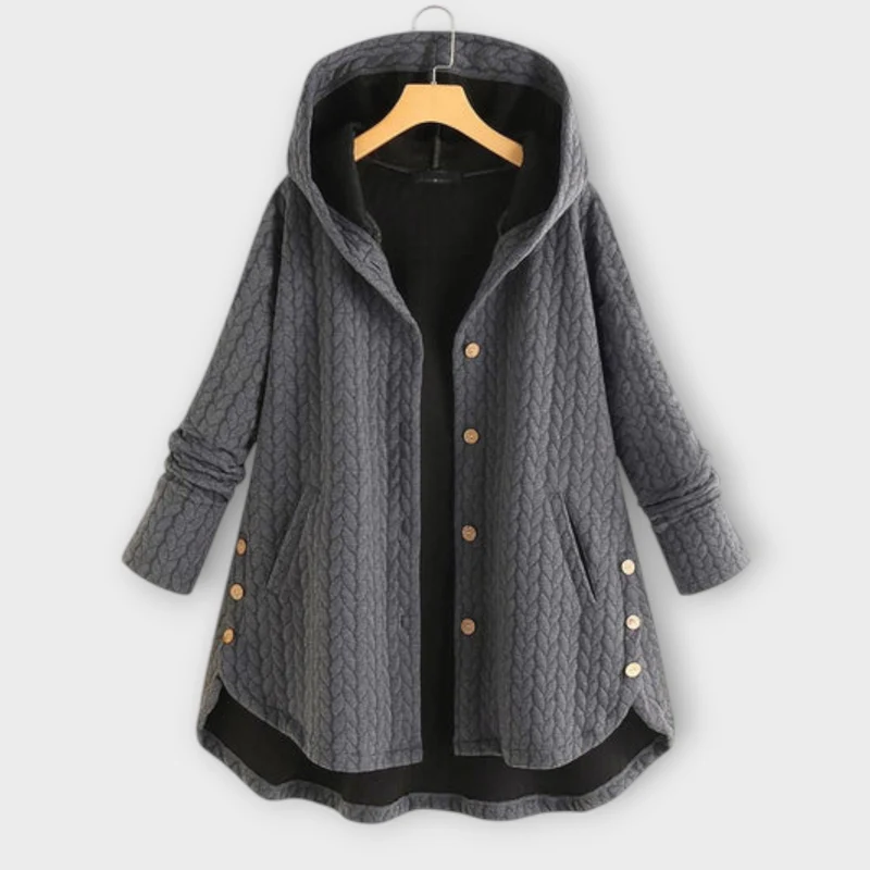 Lerina – Warme Jacke mit Knopfleiste