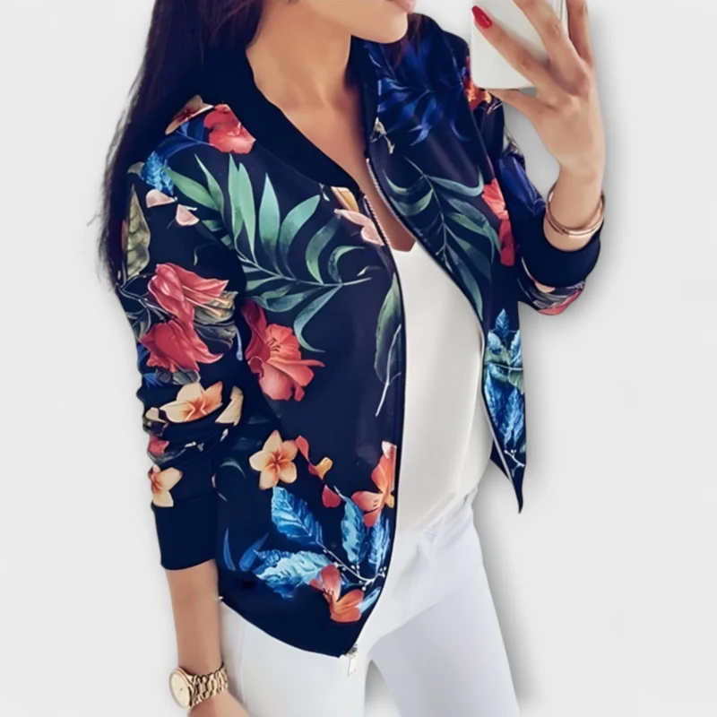Kalira – Bomberjacke mit Blumenmuster