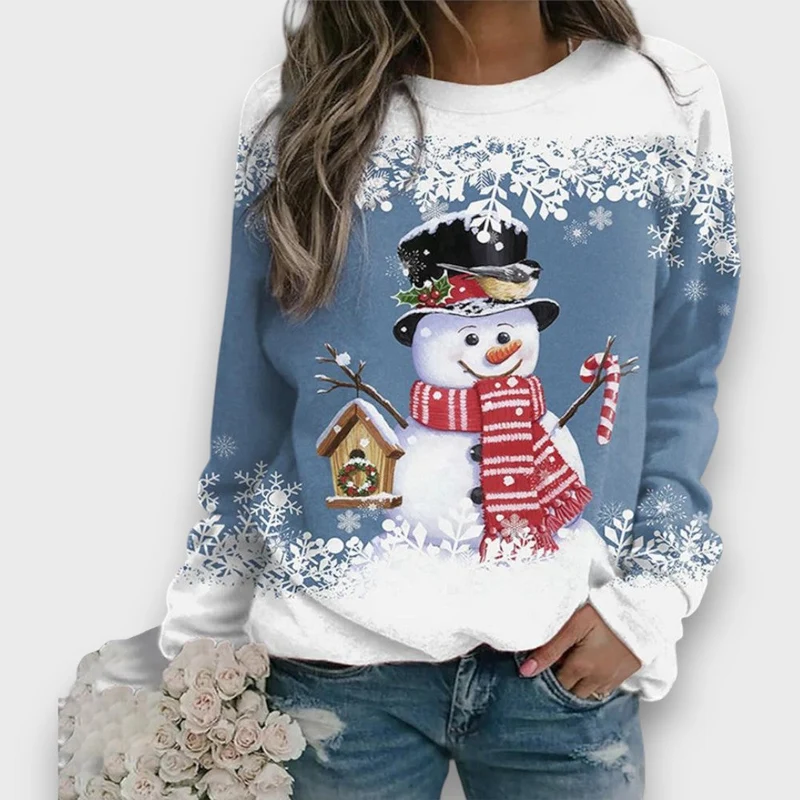 Mailena – Weihnachtspullover mit Schneemann