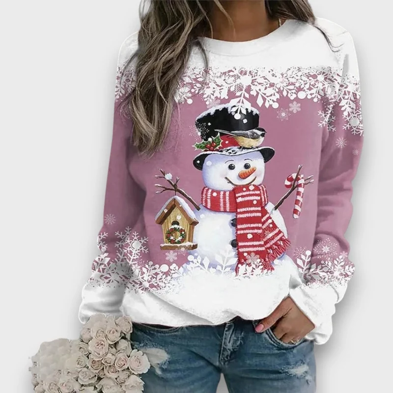 Mailena – Weihnachtspullover mit Schneemann