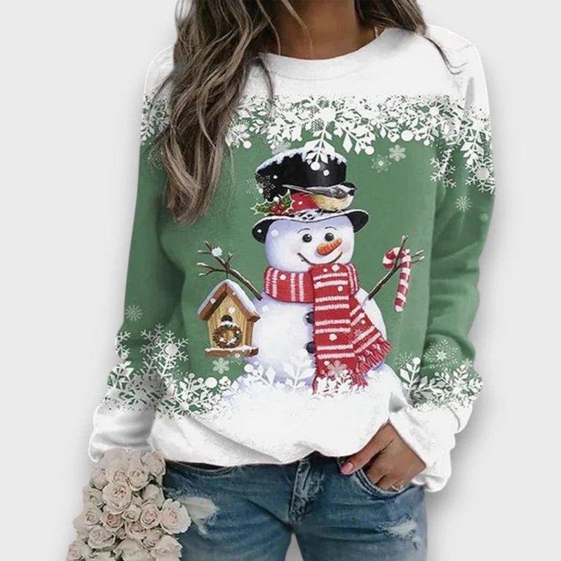 Mailena – Weihnachtspullover mit Schneemann