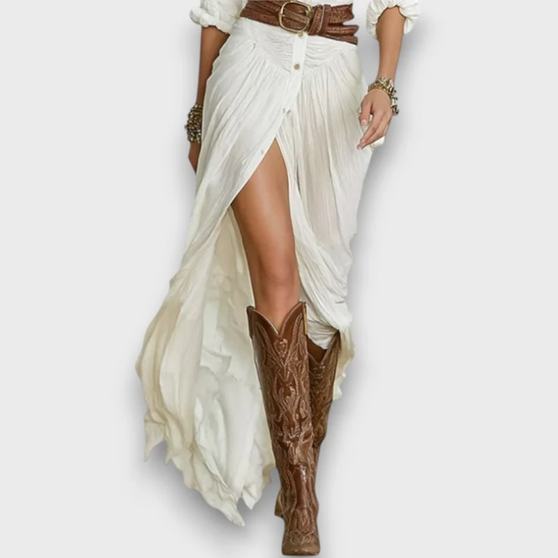 Weyra – Maxikleid im Hemdblusenstil