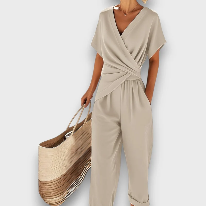 Celira – 2-teiliges Set im Jumpsuit-Stil mit Wickeloptik