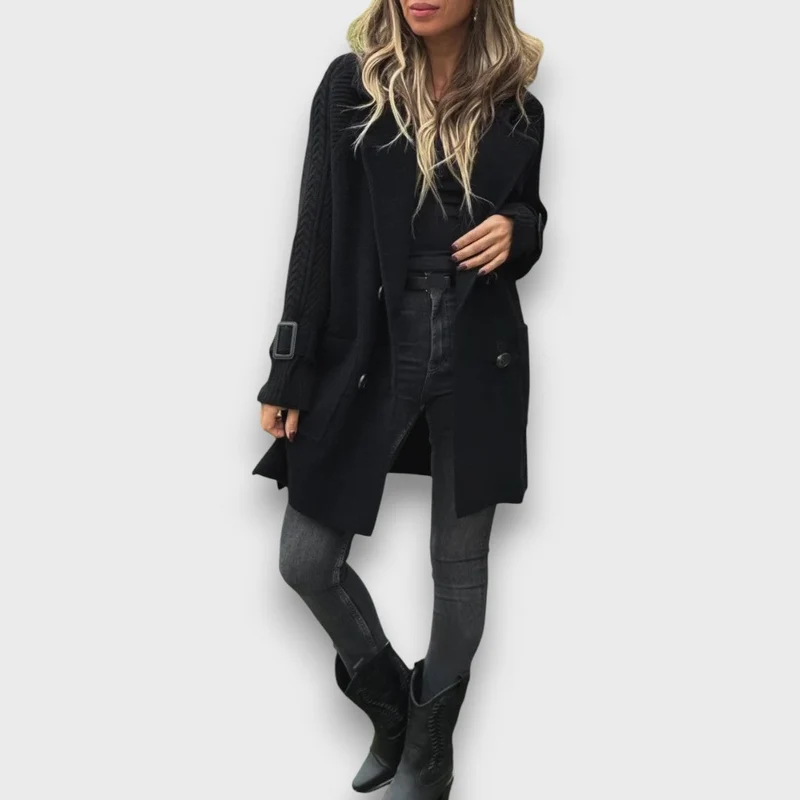 Mirela – Eleganter Strickmantel