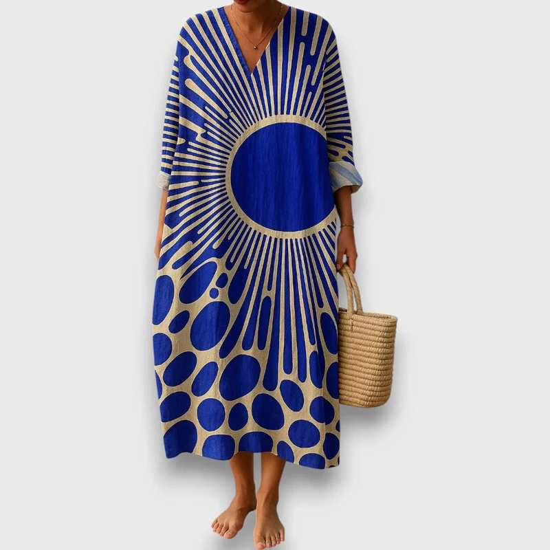 Solindra – Kaftan mit Sonnenmotiv