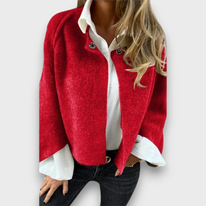 Lene – Kurzjacke mit Knopfdetail