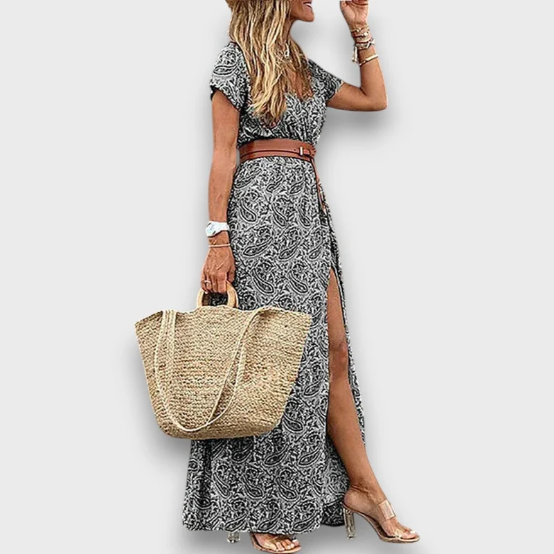 Mirelda – Maxikleid mit Paisley-Charme