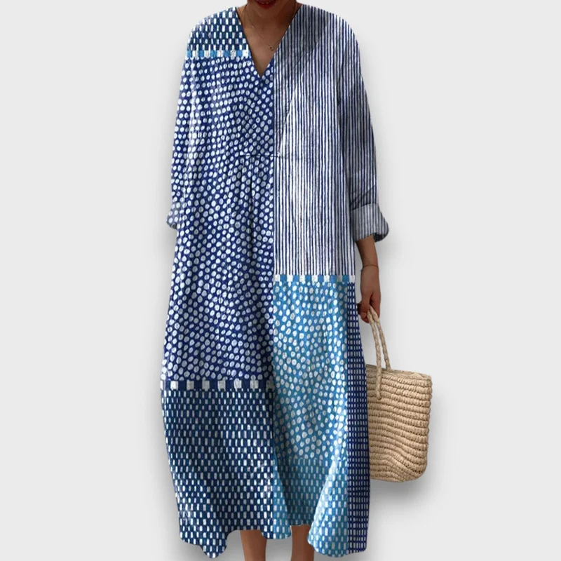 Malle – Maxikleid mit Muster-Mix