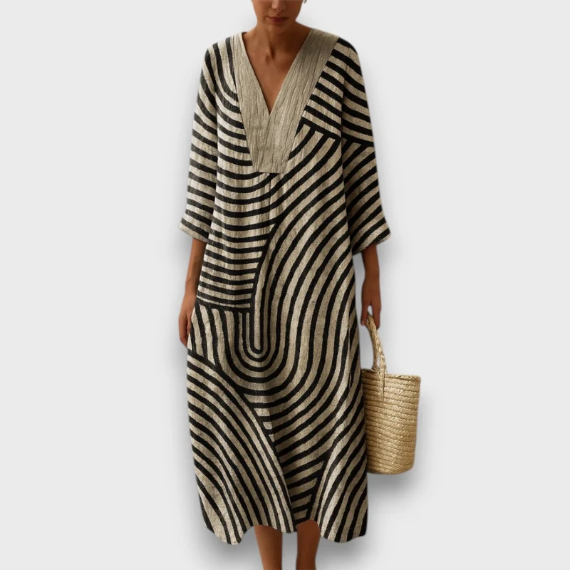 Meliora – Maxikleid mit geometrischem Muster