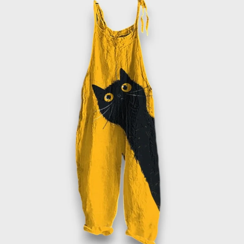 Nerina – Jumpsuit mit Katzenmotiv