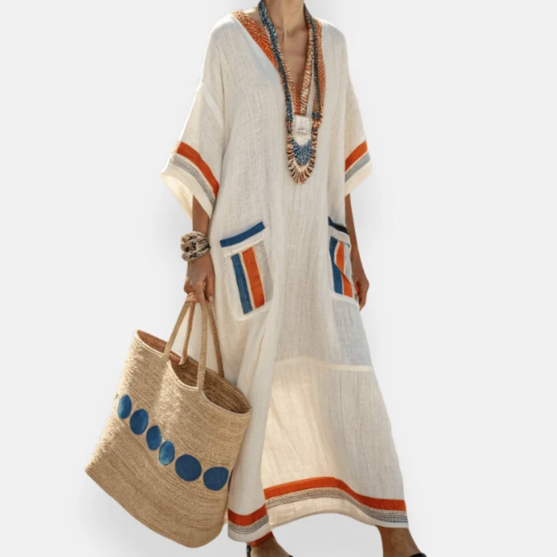 Erelia – Maxikleid im Kaftan-Stil