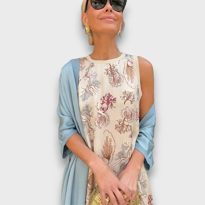 Elveria – Maxikleid mit Cardigan