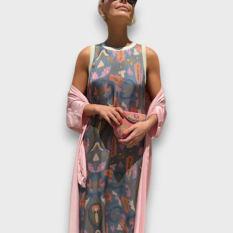 Elveria – Maxikleid mit Cardigan