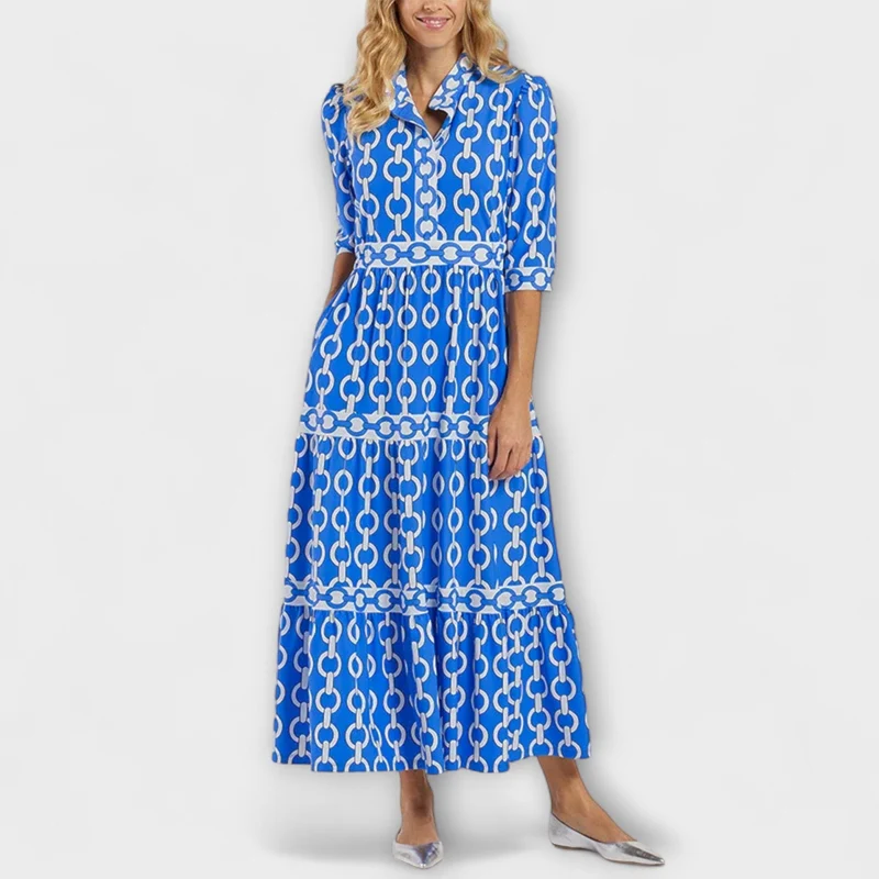 Loradia – Midikleid mit Kettenprint