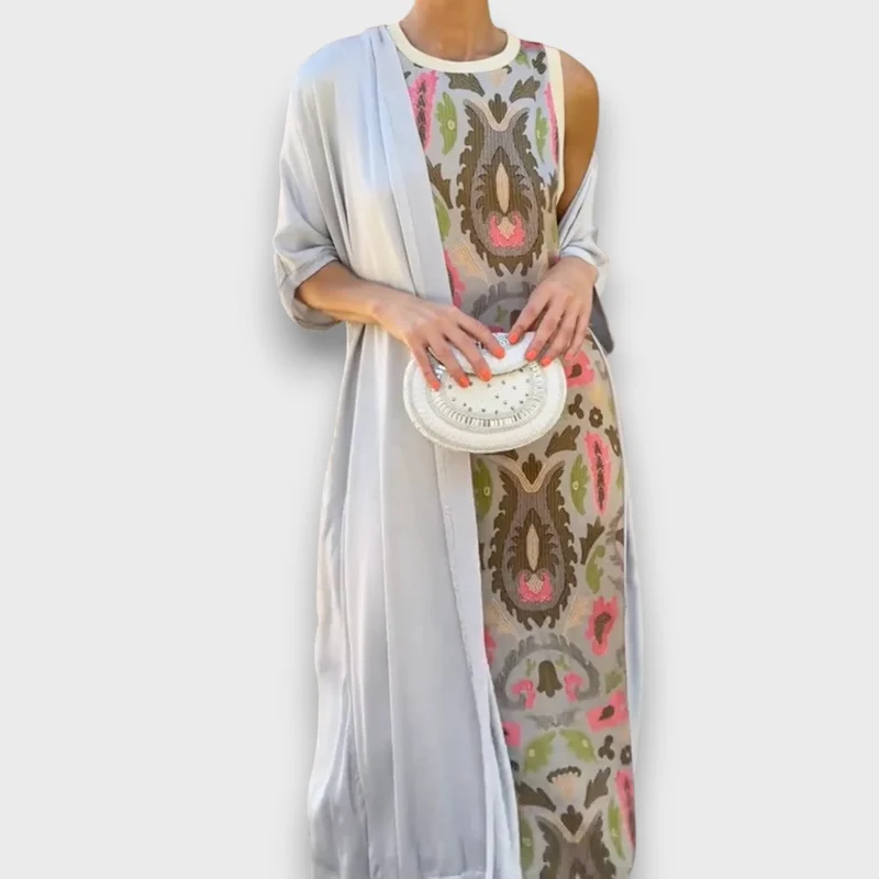 Selviane – Maxikleid mit Cardigan