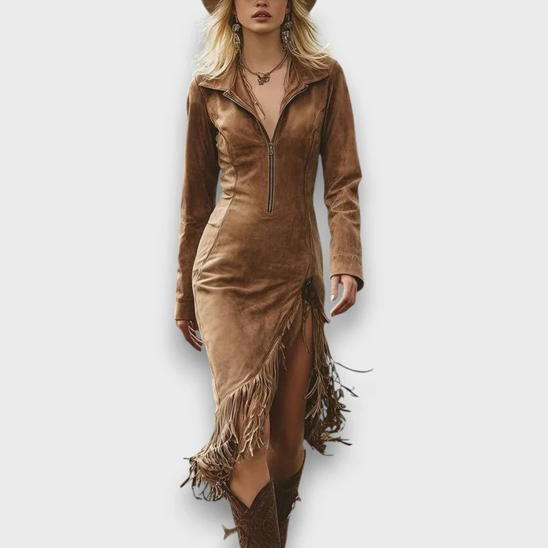 Malvera – Midi-Kleid im Western-Stil