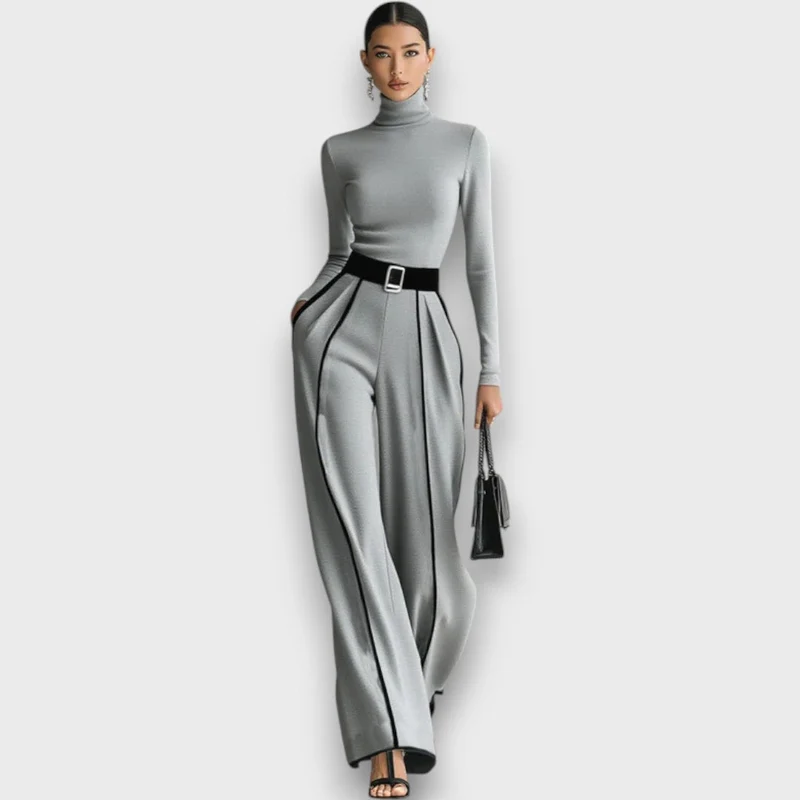 Maerina – Zweiteiliges Set mit Rollkragen und weiter Hose