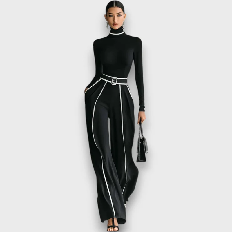 Maerina – Zweiteiliges Set mit Rollkragen und weiter Hose