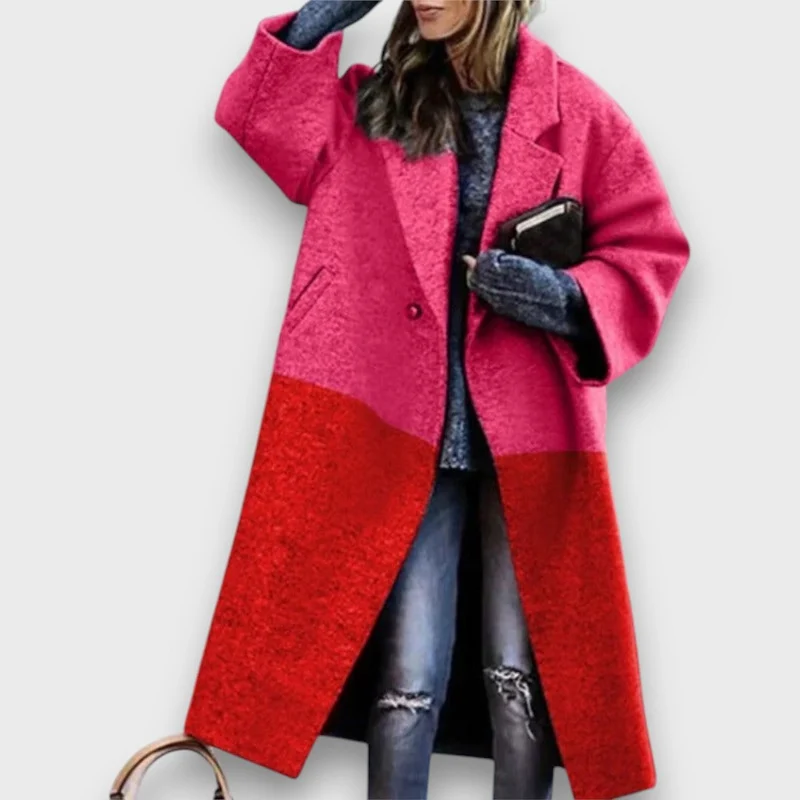 Fioren – Langer Mantel im Oversize-Stil