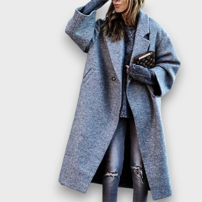 Fioren – Langer Mantel im Oversize-Stil