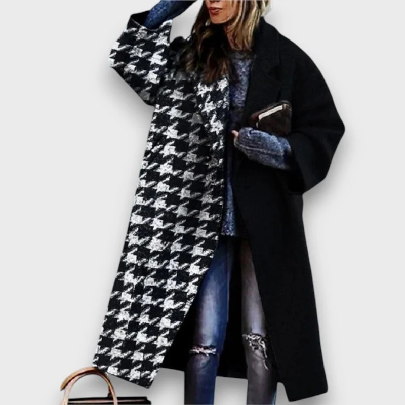 Fioren – Langer Mantel im Oversize-Stil