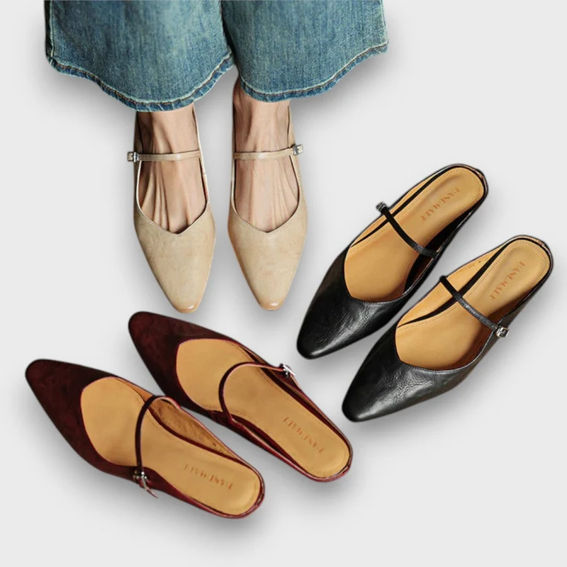 Ornella – Elegante Mules mit Riemchen