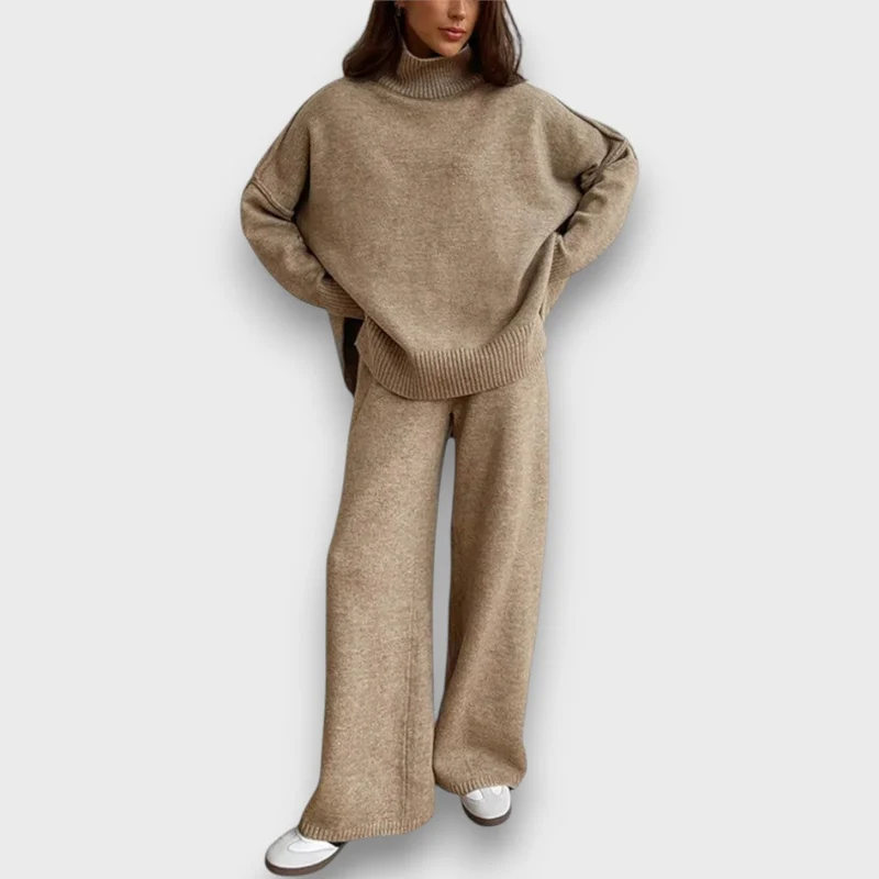Gevanna – Zweiteiliges Strickset mit Rollkragen